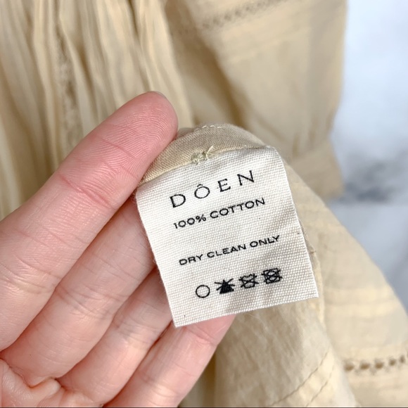 NWT Doen Vicia Cotton Midi Dress Sandstone Boho S - Picture 11 of 13